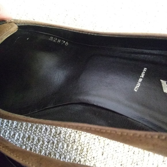 Prada Brown Embossed Leather Pump - Picture 6 of 8